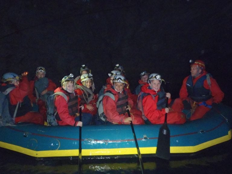 underground boat ride North Wales