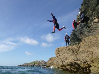 best Coasteering cliff activity in north wales uk