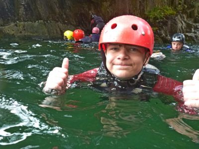 Outdoor residential trip in Snowdonia canyon