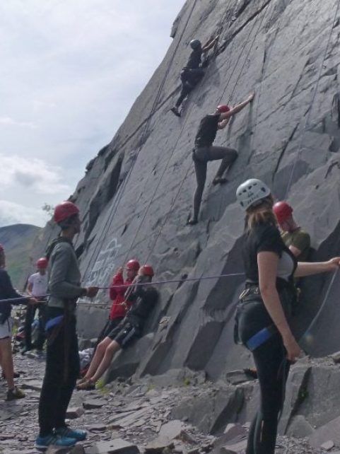 outdoor rock climbing learning center wales