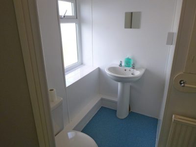 A toilet in the West Wing accommodation